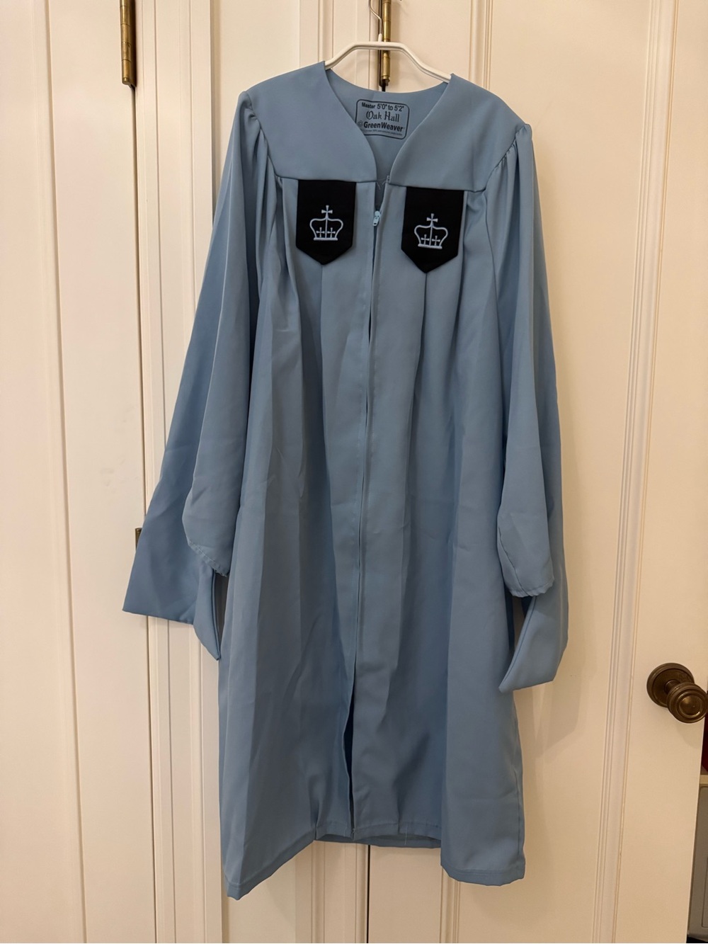 Columbia University SPS Graduation Gown with hat and tassel